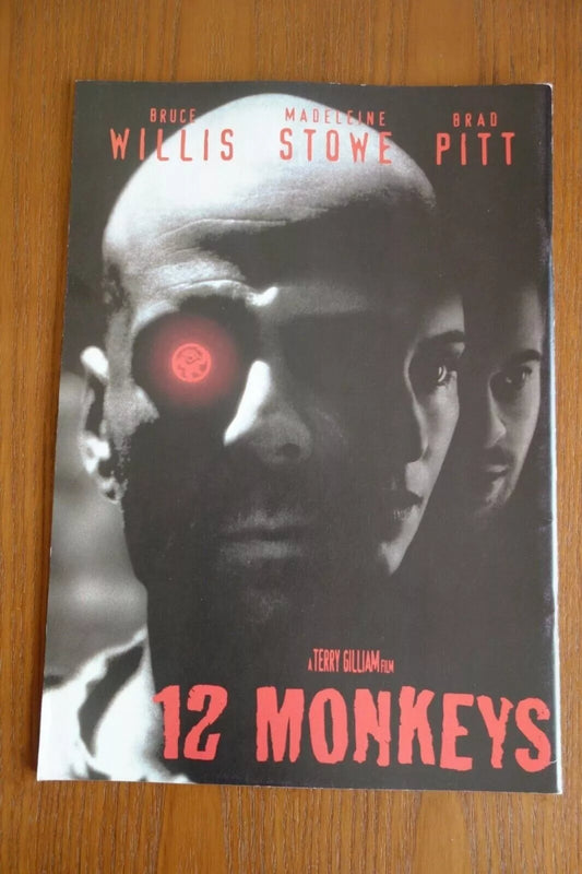 12 Monkeys Japanese Movie Program Pamphlet 1995 Gilliam Pitt Willis