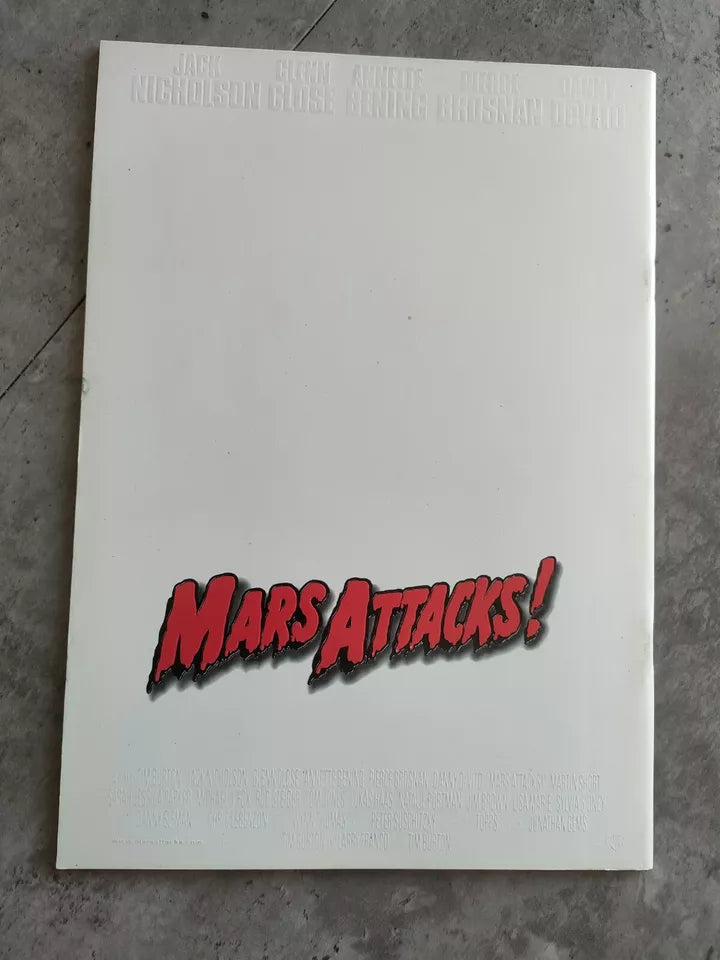 Mars Attack Japanese Movie Program Pamphlet 1996 Tim Burton