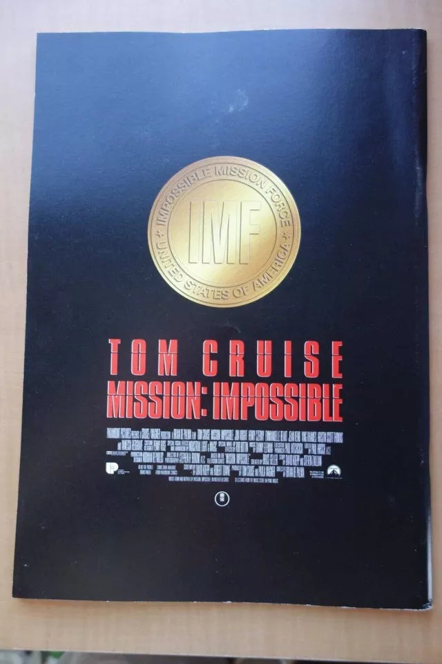 Mission Impossible Japanese Movie Program Pamphlet 1996