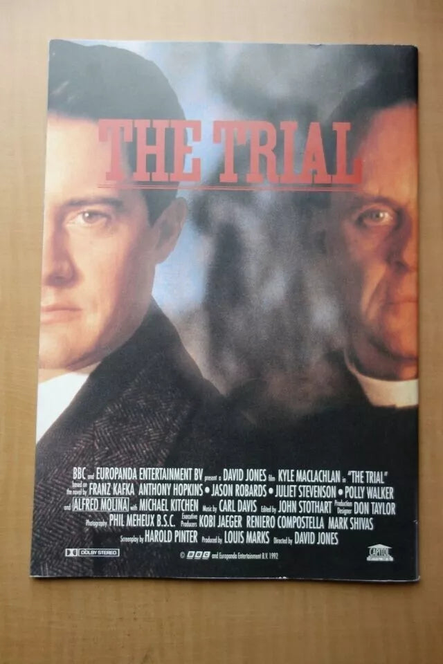 The Trial Japanese Movie Program Pamphlet 1993