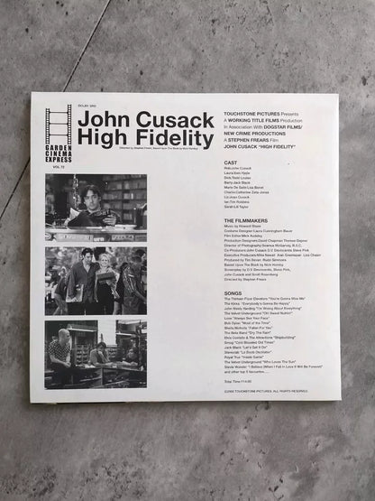 High Fidelity Japanese Movie Program Pamphlet 2000 Cusack Frears Black