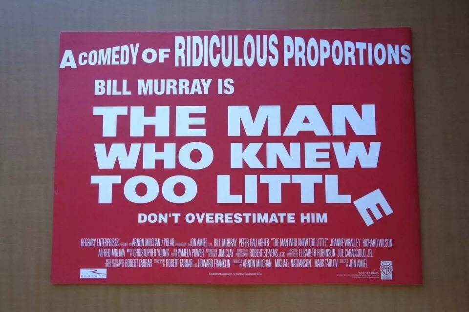 The Man Who Knew Too Little Japanese Movie Program Pamphlet 1997