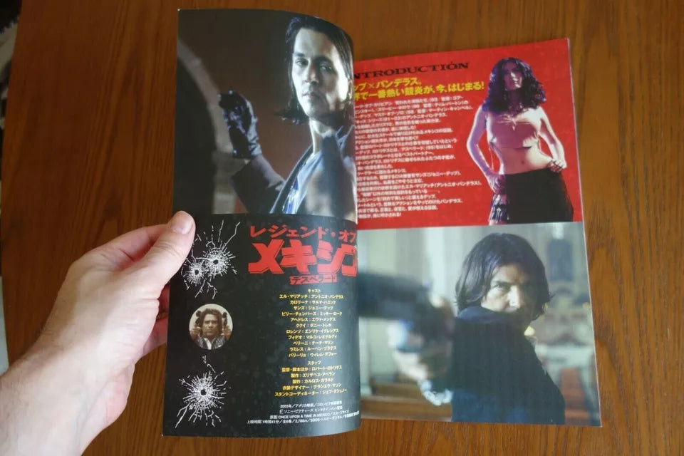 Once Upon A Time In Mexico Japanese Movie Program Pamphlet 2003 Depp Rodriguez