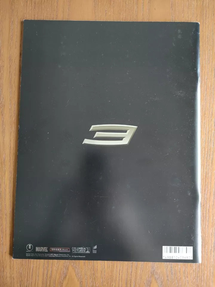 Spiderman 3 Japanese Movie Program Pamphlet 2007 Raimi Marvel