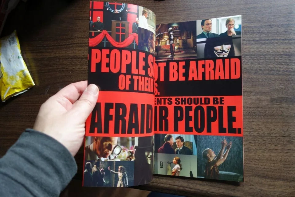 V For Vendetta Japanese Film Movie Program Pamphlet 2005