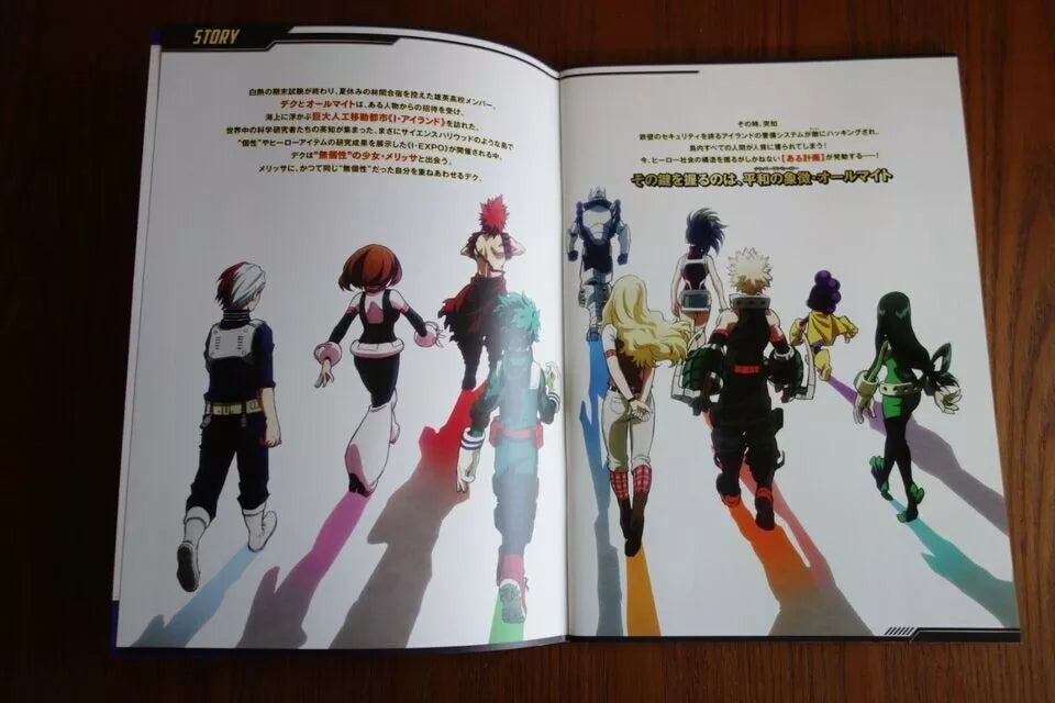 My Hero Two Heroes Academia Japanese Anime Movie Program Pamphlet 2018
