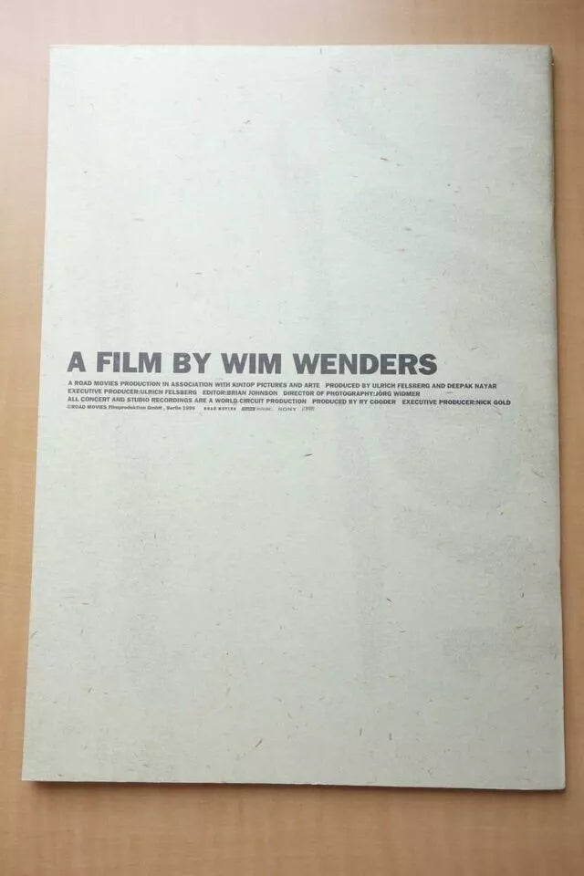 Buena Vista Social Club Japanese Movie Program Pamphlet 1999 Wim Wenders