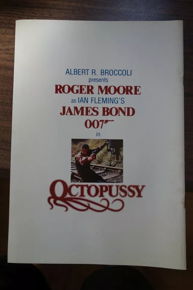 007 Octopussy Japanese Movie Program Pamphlet 1983 James Bond