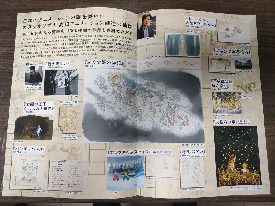 Isao Takahata Exhibi Japanese Anime Chirashi Mini Ad-Flyer Poster 2023 A4 Ghibli 4p