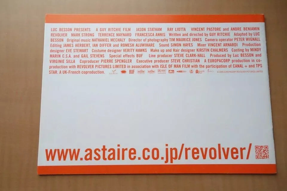 Revolver Japanese Movie Program Pamphlet 2005