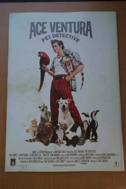 Ace Ventura Pet Detective Japanese Movie Program Pamphlet 1994