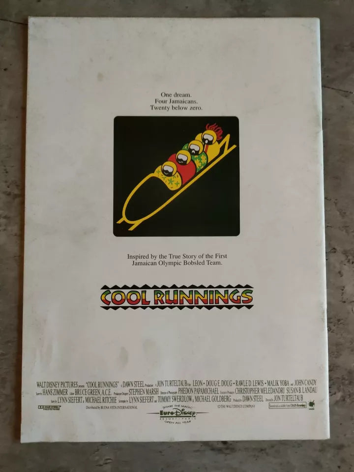 Cool Runnings Japanese Movie Program Pamphlet 1993 Disney