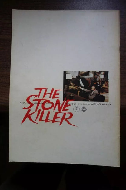 The Stone Killer Japanese Movie Program Pamphlet 1973