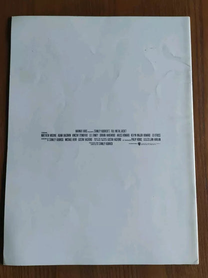 Full Metal Jacket Japanese Movie Program Pamphlet 1987 Kubrick