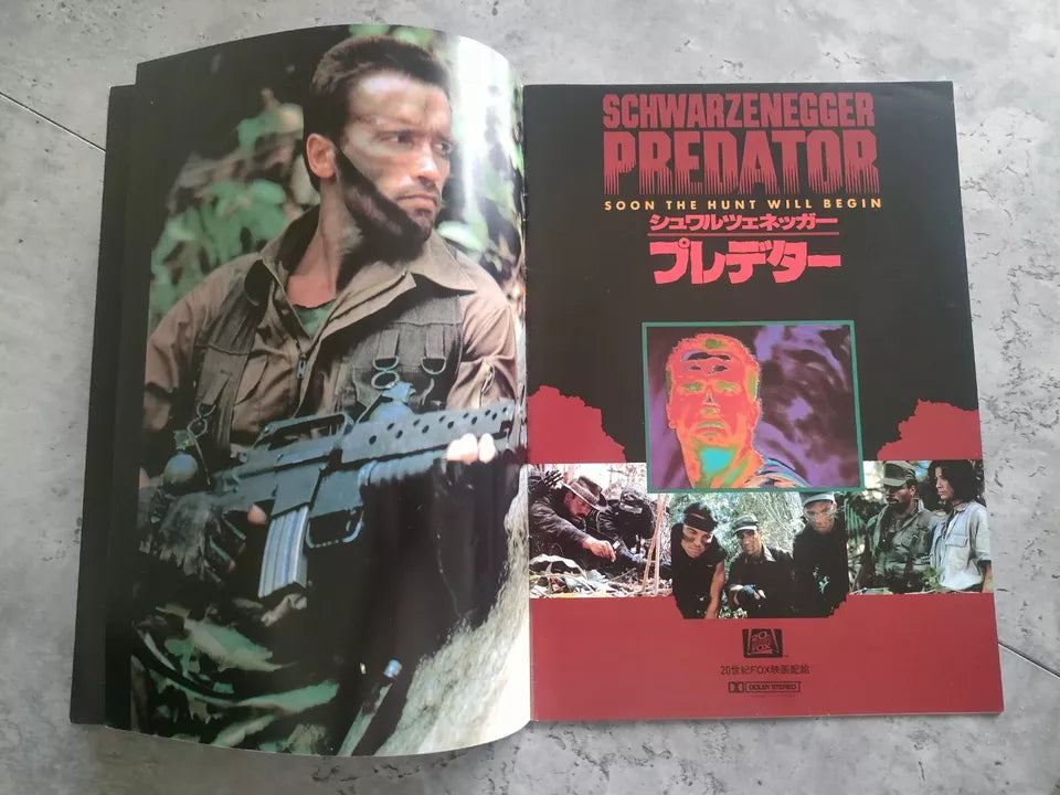 Predator Japanese Movie Program Pamphlet 1987