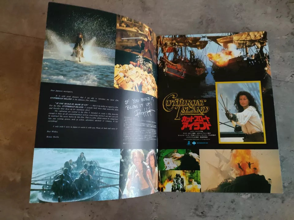 Cutthroat Island Japanese Movie Program Pamphlet 1995