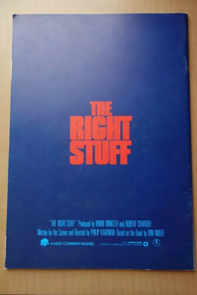 The Right Stuff Japanese Movie Program Pamphlet 1983