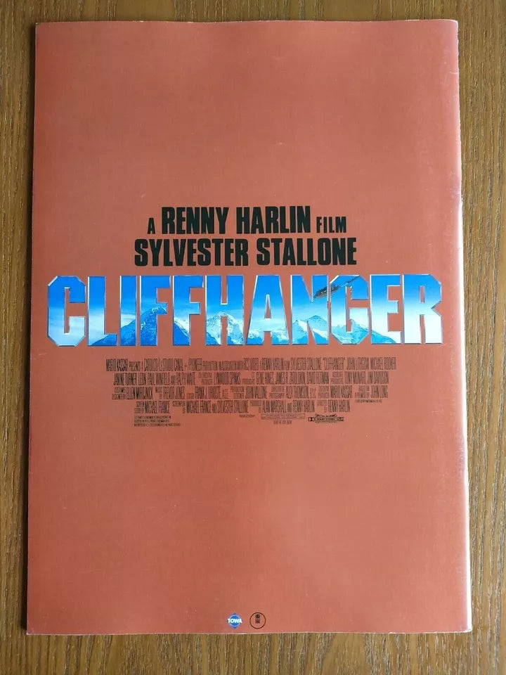 Cliffhanger Japanese Movie Program Pamphlet 1993