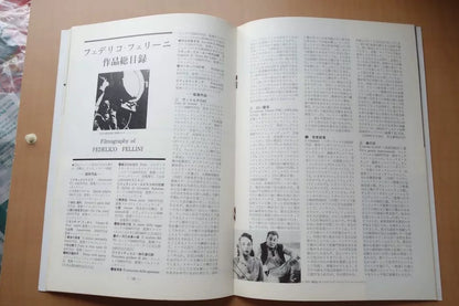 The Clowns Japanese Movie Program Pamphlet 1970 Fellini
