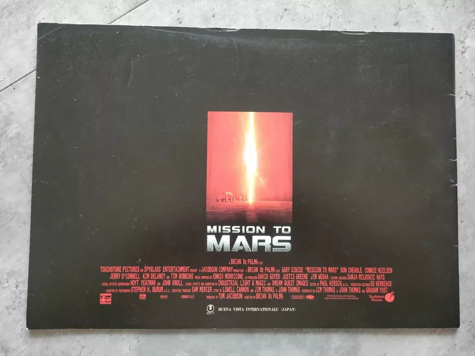 Mission To Mars Japanese Movie Program Pamphlet 2000