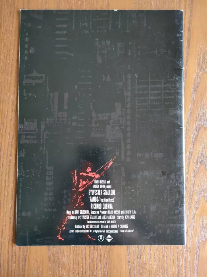 Rambo First Blood Part 2 Japanese Movie Program Pamphlet 1985
