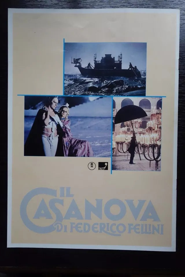 Fellini's Casanova Japanese Movie Program Pamphlet 1976