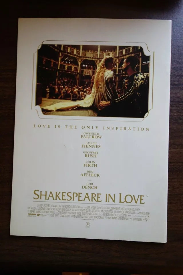 Shakespeare In Love Japanese Anime Movie Program Pamphlet 1998