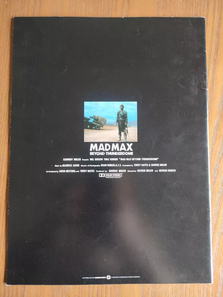 Mad Max Beyond Thunderdome Japanese Movie Program Pamphlet 1985