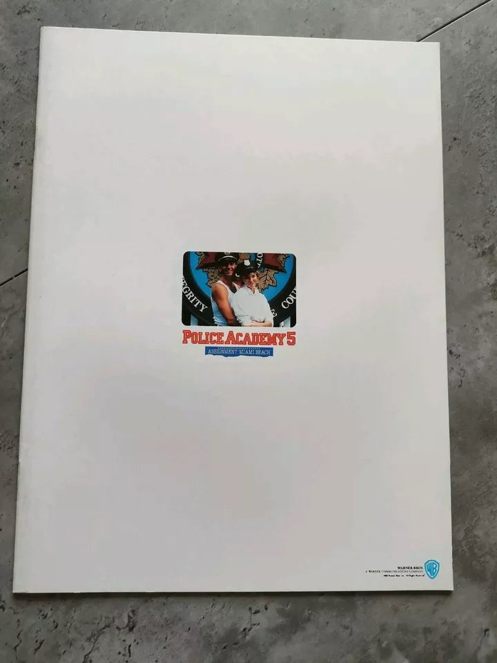 Police Academy 5 Japanese Movie Program Pamphlet 1988