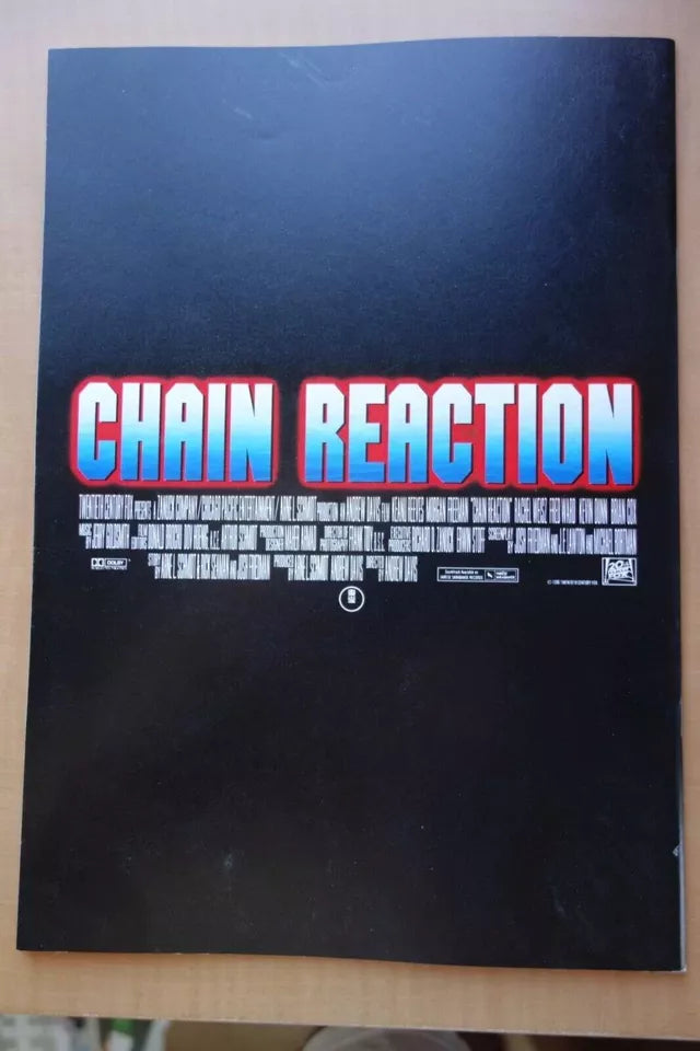 Chain Reaction Japanese Movie Program Pamphlet 1996