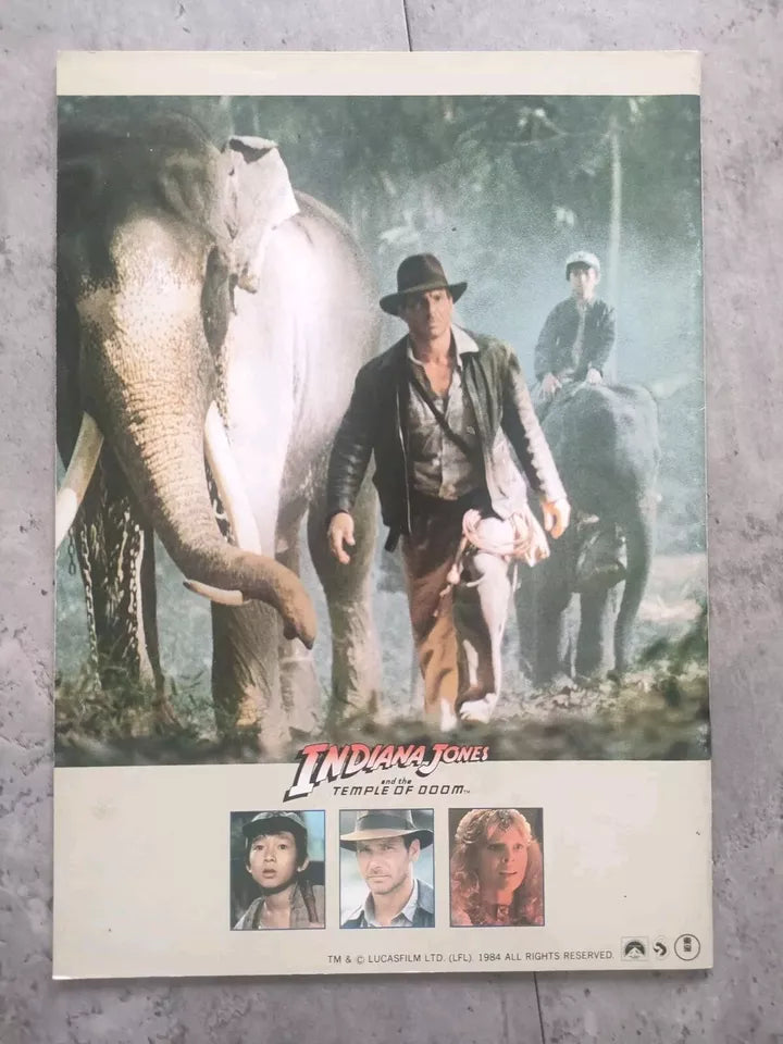 Indiana Jones Temple of Doom Japanese Movie Program Pamphlet 1984