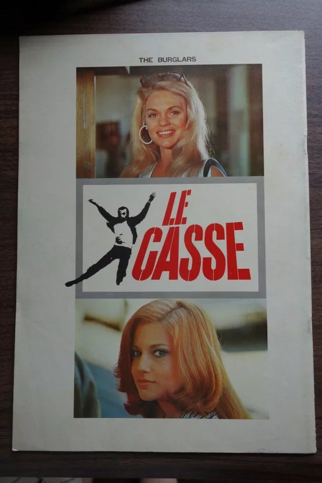 Le Casse Burglars Japanese Film Movie Program Pamphlet 1971 Belmondo