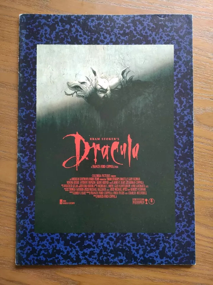Bram Stoker's Dracula Japanese Movie Program Pamphlet 1992