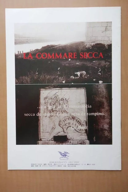 The Grim Reaper Commare Secca Japanese Movie Program Pamphlet 1962 Bertolucci