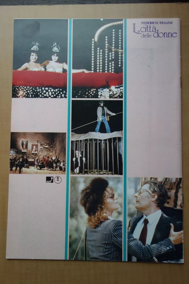 City of Women Japanese Movie Program Pamphlet 1980 Federico Fellini