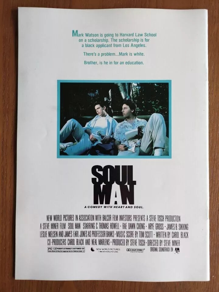 Soul Man Japanese Movie Program Pamphlet 1986