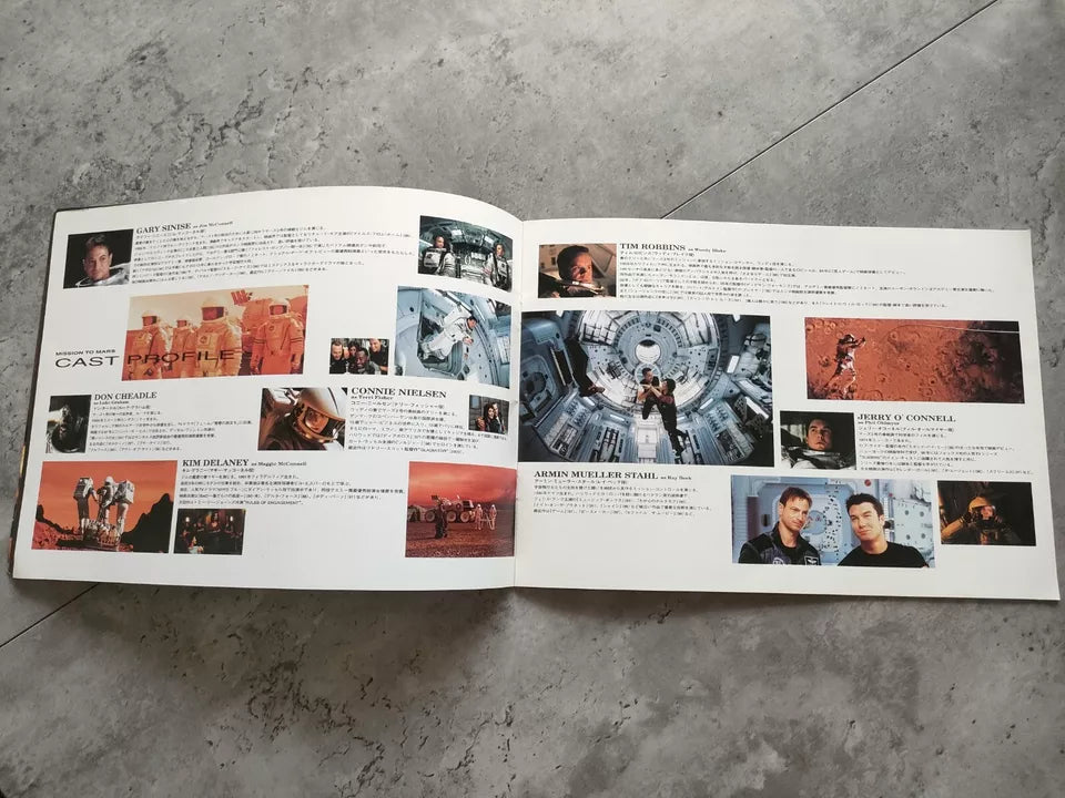 Mission To Mars Japanese Movie Program Pamphlet 2000