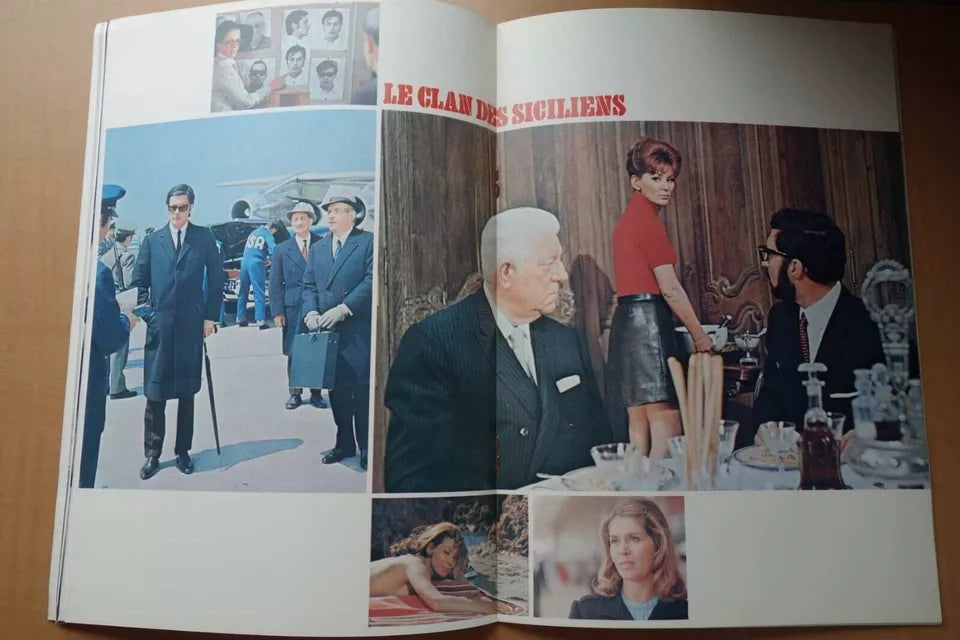 The Sicilian Clan Japanese Movie Program Pamphlet 1969 Alain Delon