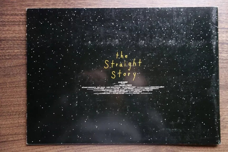 The Straight Story Japanese Film Movie Program Pamphlet 1999 David Lynch