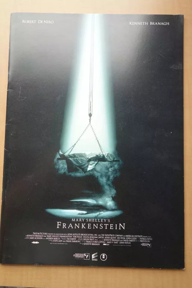 Mary Shelley's Frankenstein Japanese Movie Program Pamphlet 1994