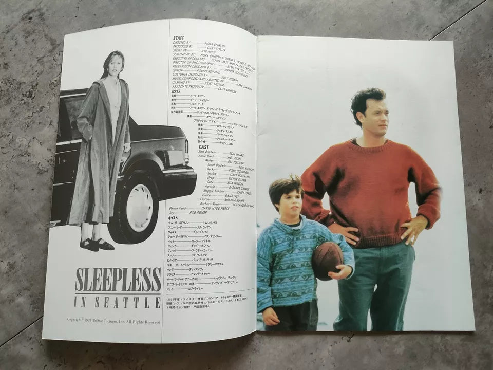 Sleepless In Seattle Japanese Movie Program Pamphlet 1993