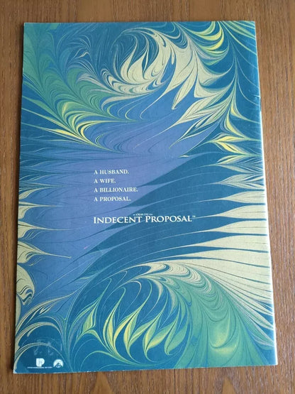 Indecent Proposal Japanese Movie Program Pamphlet 1993