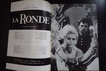 Circle of Love - La Ronde Japanese Movie Program Pamphlet 1964 Vadim Fonda
