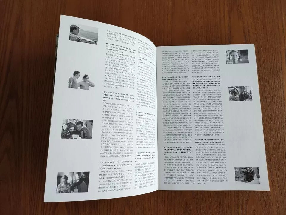 The Sea Inside Japanese Movie Program Pamphlet 2004 Amenabar Bardem