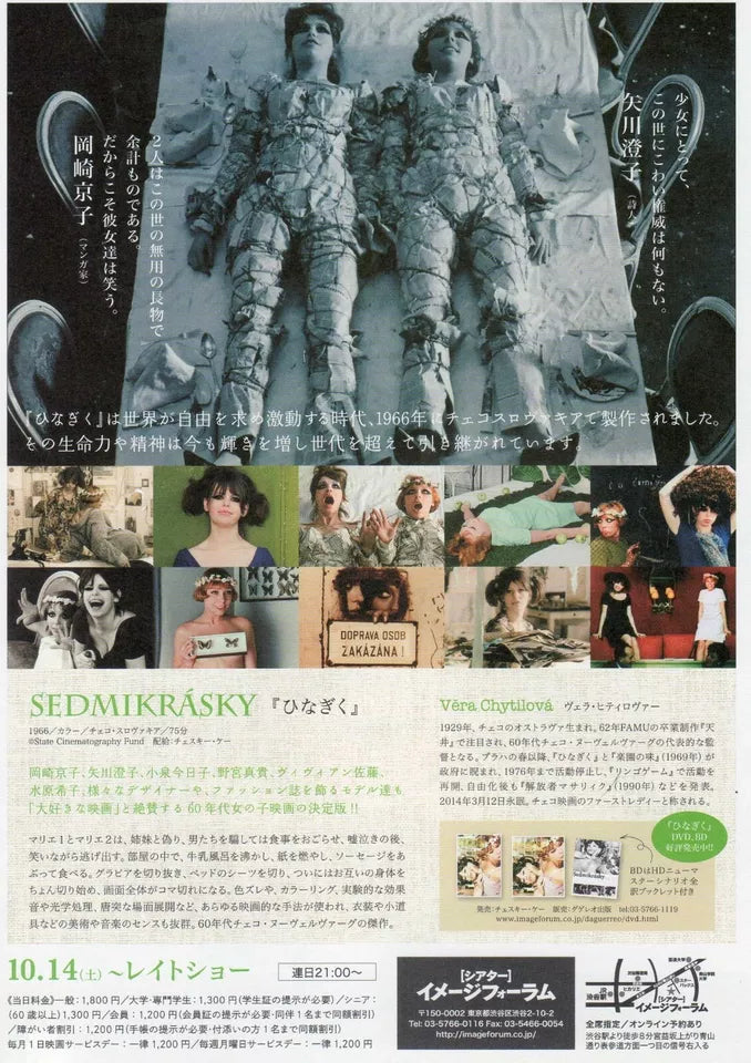 Daisies - Sedmikrasky Japanese Chirashi Mini Ad-Flyer Poster 1966R
