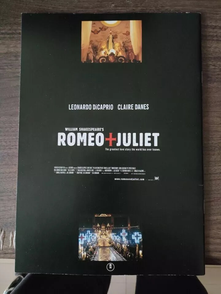 Romeo + Juliet Japanese Movie Program Pamphlet 1996 Di Caprio