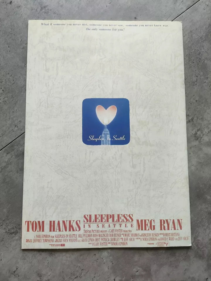 Sleepless In Seattle Japanese Movie Program Pamphlet 1993