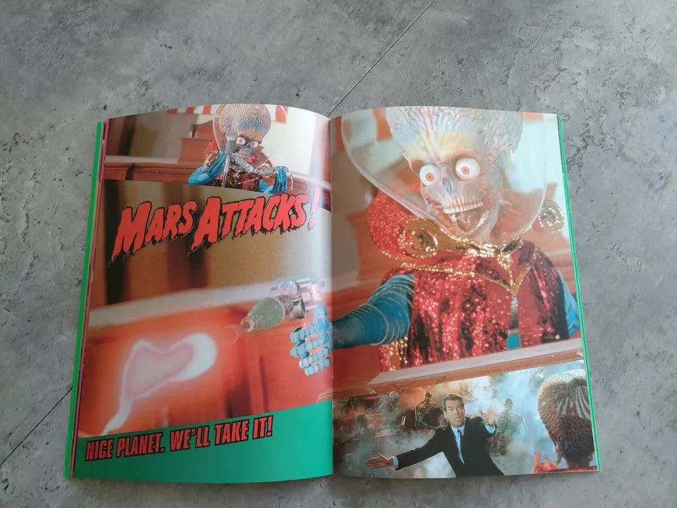 Mars Attack Japanese Movie Program Pamphlet 1996 Tim Burton