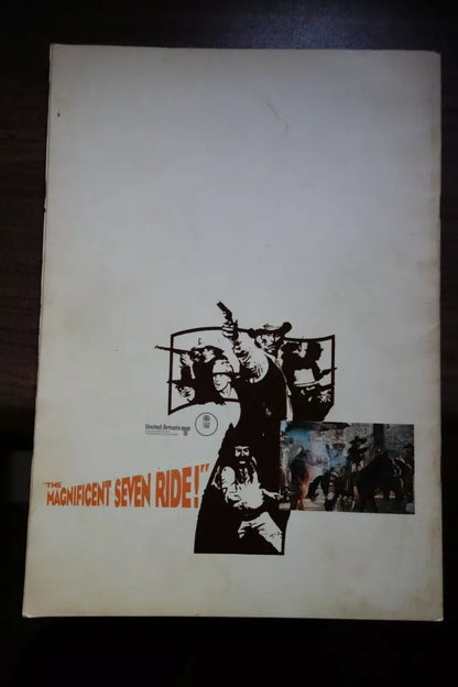 The Magnificent Seven Ride Japanese Movie Program Pamphlet 1972