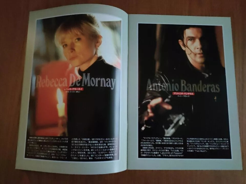 Never Talk To Strangers Japanese Movie Program Pamphlet 1995